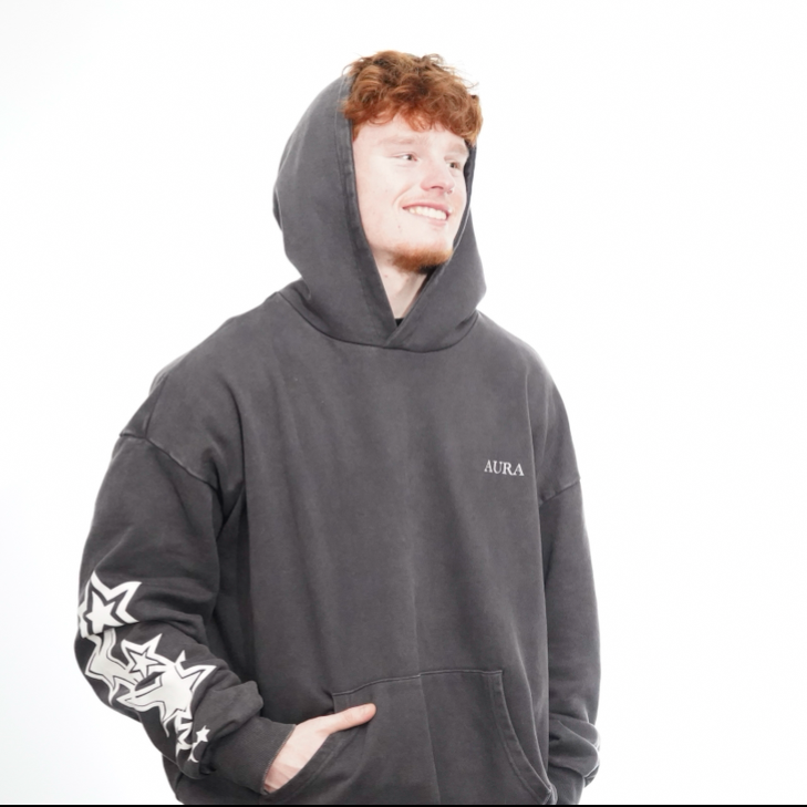 Heavyweight Oversized Hoodie – Charcoal Hoodie
